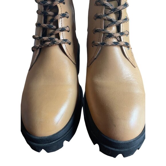 Franco Sarto Robbie Womens Leather Lace Up Ankle Combat Boots Size 7.5 - Picture 5 of 13